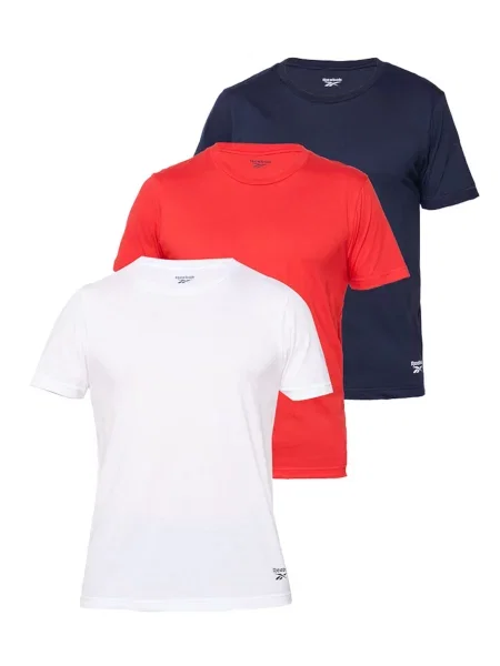Reebok Tricou SANTO bleumarin / roșu deschis alb