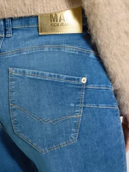 Jeansy z szerokimi nogawkami z 5 Mac niebieskie