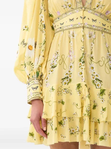 Rochie mini Camilla de costum galben
