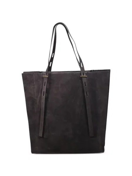 Geantă shopper Minobossi din piele de căprioară maro
