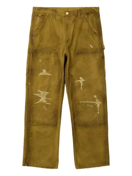 Kalhoty Kamiya s oděrkami žluté