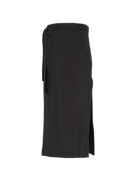 Cu centură fustă midi Barena plic negru