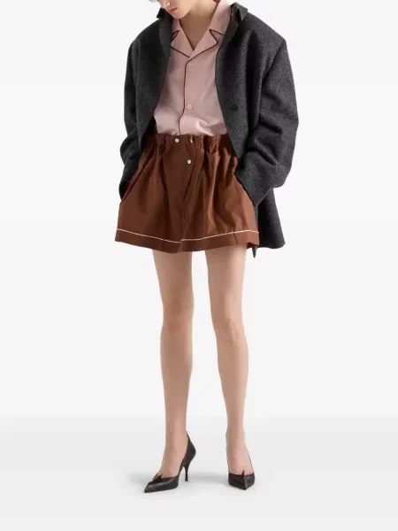 Fusta mini Prada maro