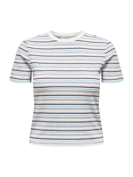 ONLY Tricou ONLLUPE albastru deschis / roz / negru alb