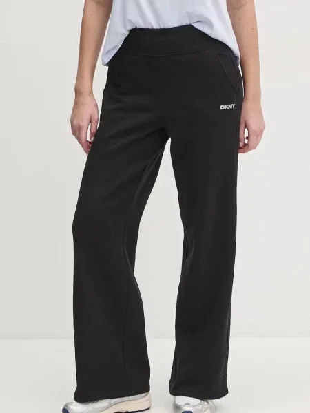 Dkny pantaloni de trening neted negru