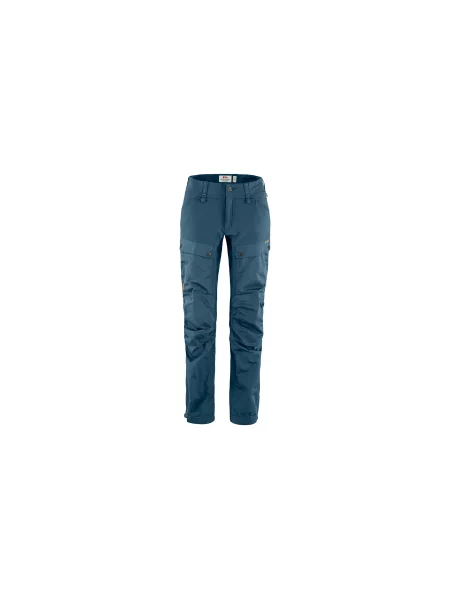 Fjällräven Keb Trousers Curved W Short Kobiety Spodnie Fjällräven Size: 34 niebieski