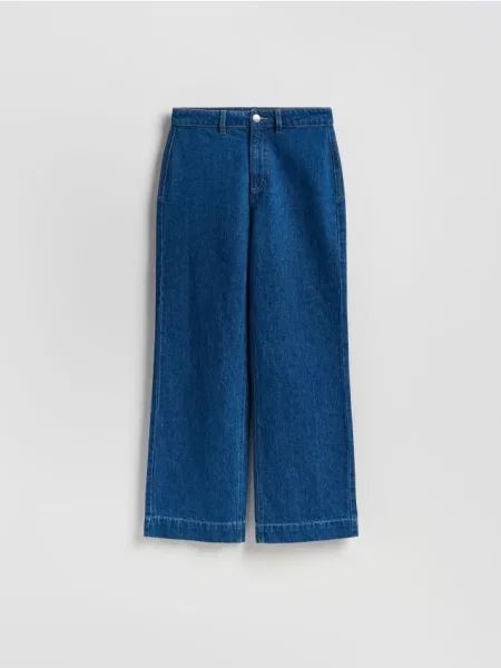 Reserved Джинси з широкими штанинами синій