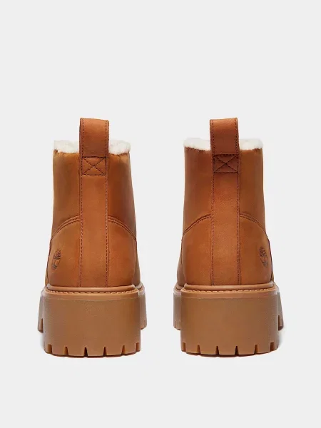 Ботинки Timberland из нубука коричневые