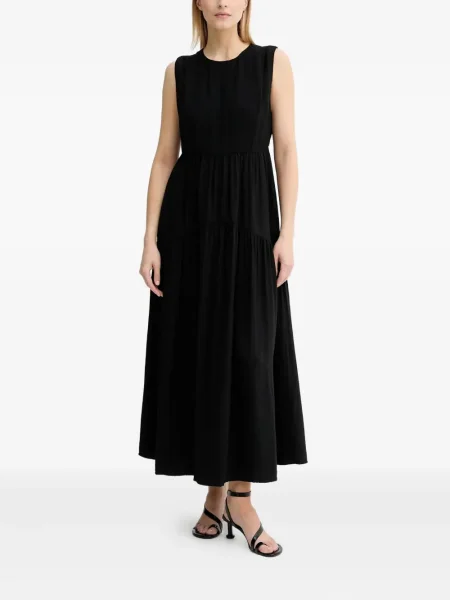 Rochie midi Gestuz fără mâneci până la genunchi de costum negru