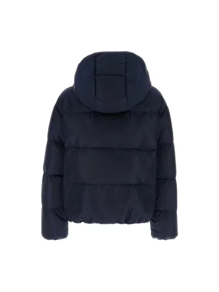 Kurtka puchowa Dsquared2 z kapturem niebieska