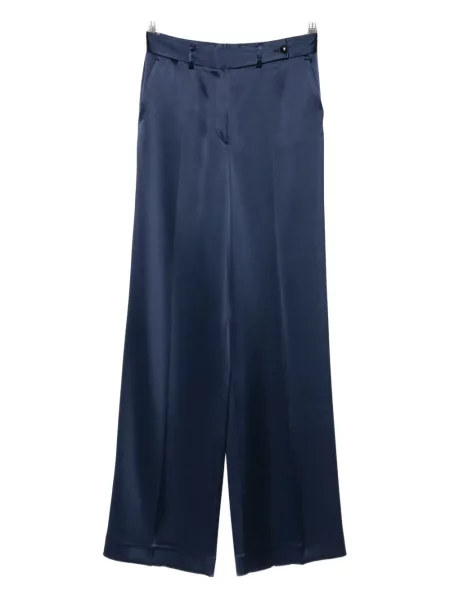 Pantaloni Kiton din satin albastru
