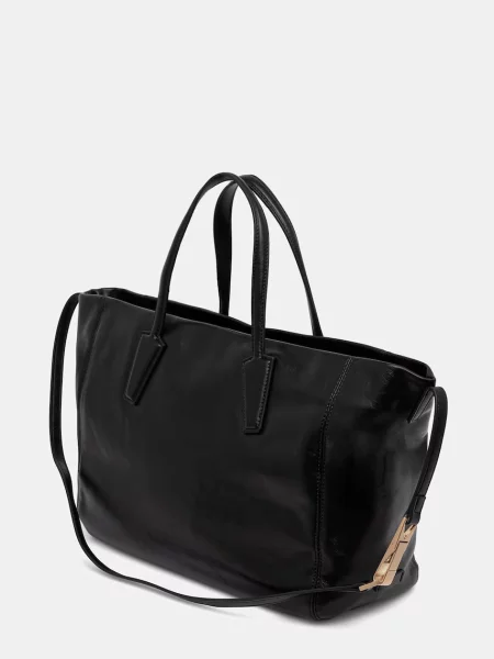 Valentino Bags torebka shopper z imitacji skóry ALURA RE czarna