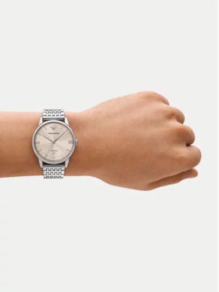 Emporio Armani Hodinky Mesh Automatic stříbrná