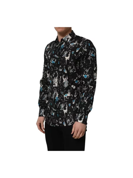 Koszula Dolce And Gabbana biznesowa czarna
