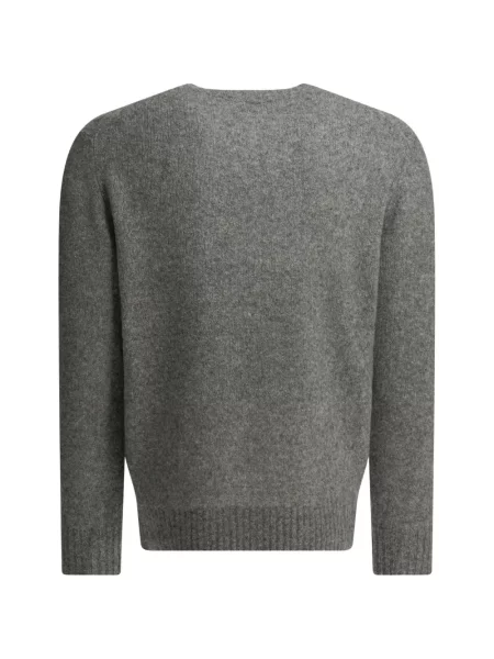 Pulover Beams Plus cu decolteu rotund gri