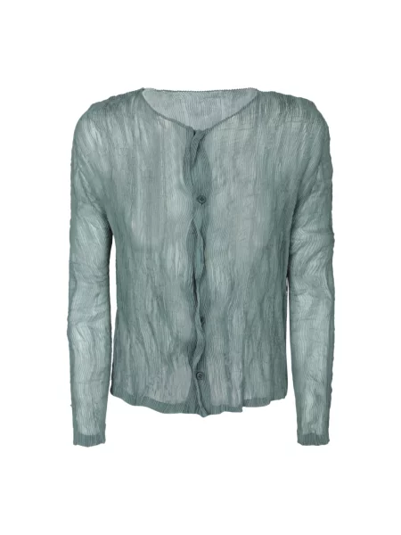 Koszula Issey Miyake elegancka zielona