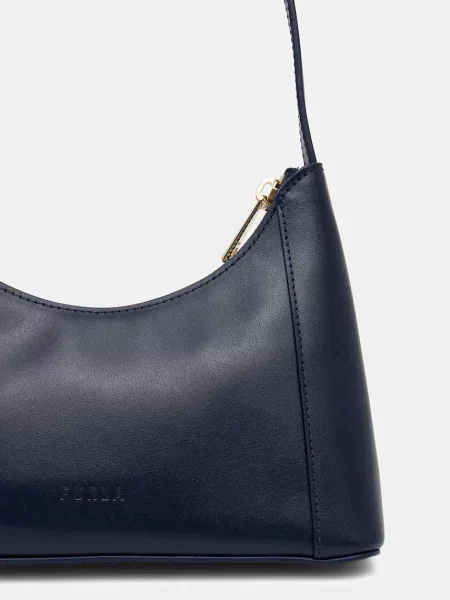 Furla torebka skórzana niebieska