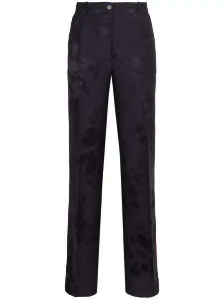 Pantaloni P.a.r.o.s.h. cu model floral cu imagine albastru