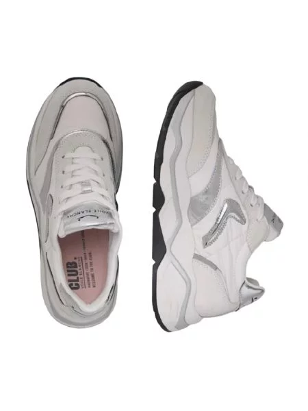 Sneakersy Voile Blanche skórzane białe