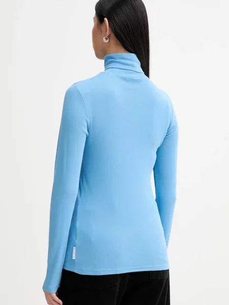 Golf o kroju slim fit z mieszanki bawełny Marc O'polo Denim niebieski