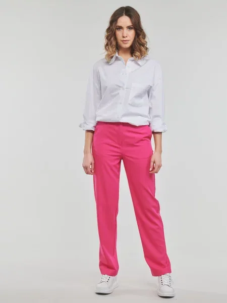 Hlače Vero Moda ružičasta