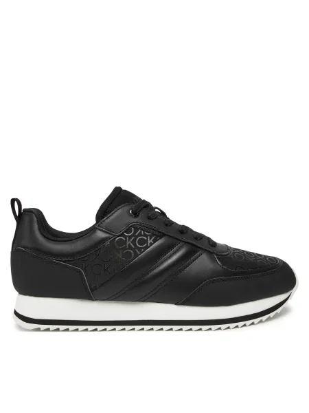 Маратонки Calvin Klein LOW TOP LACE UP REPR MONO черно