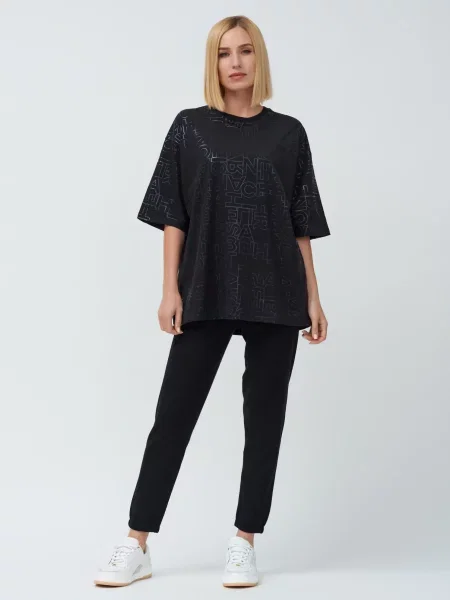 Футболка Elisabetta Franchi чорна