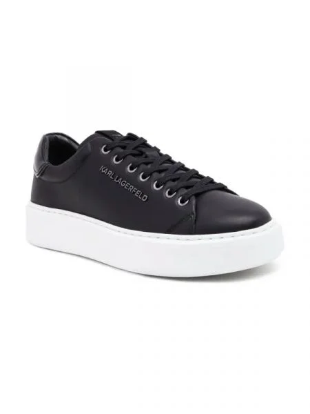 Karl Lagerfeld De piele sneakers MAXI KUP negru