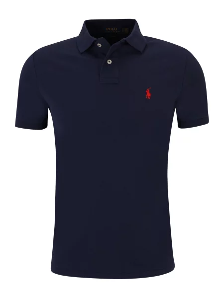 Polo majica Polo Ralph Lauren s kratkimi rokavi z mrežo modra
