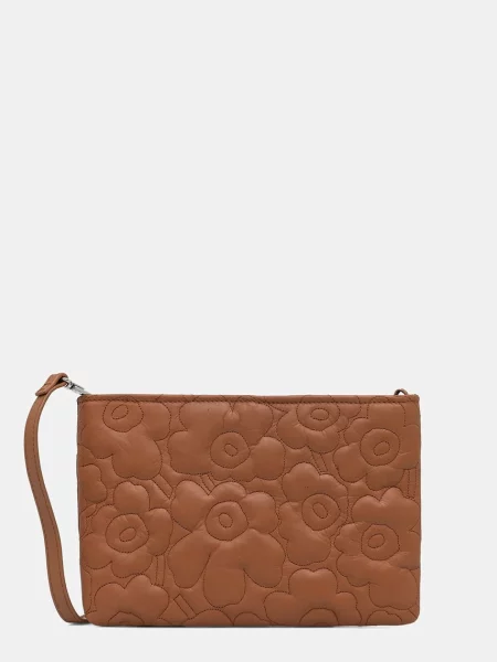 Marimekko geantă crossbody pentru femei din piele maro