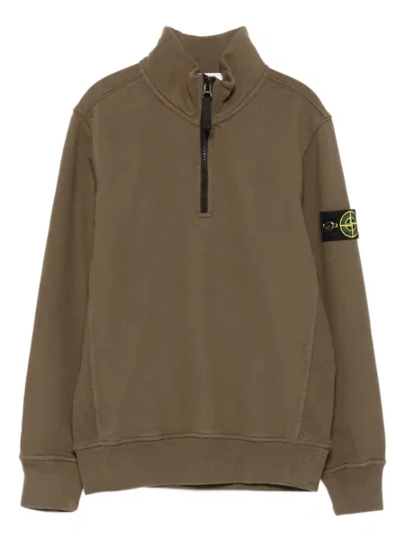 Bluza rozpinana dziecięca Stone Island zielona