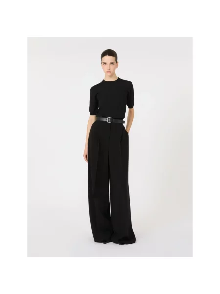 Spodnie Max Mara czarne