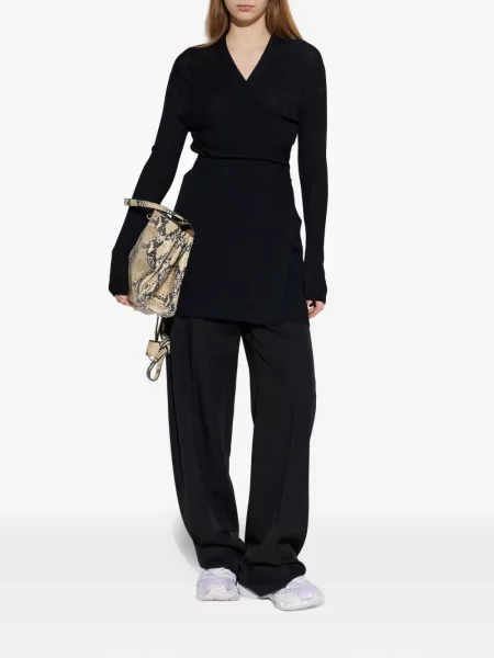 Πλεκτή ζακέτα Balenciaga γραβάτες κρουαζέ μαύρο