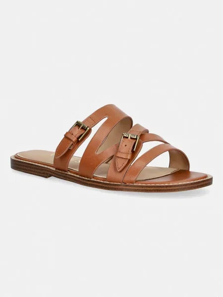 Guess natikači usnjeni GRAYDEN rjava