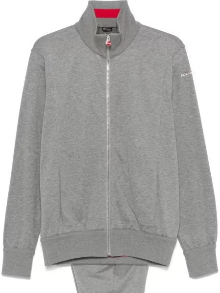 Haftowany komplet dresowy Kiton szary