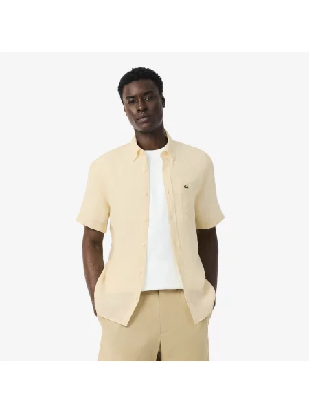 Lacoste сорочка чоловіча бежева
