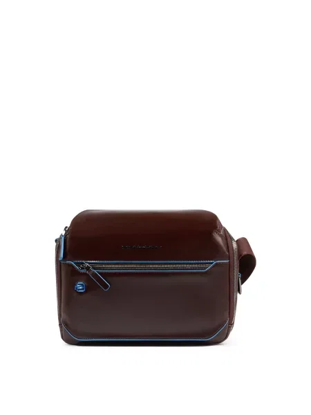 Torebka crossbody Piquadro skórzana brązowa