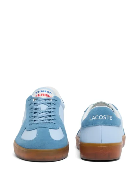 Sneakerși Lacoste din piele de căprioară albastru
