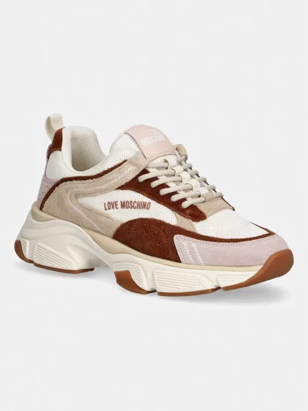 LOVE MOSCHINO Sneakers Colorat bej