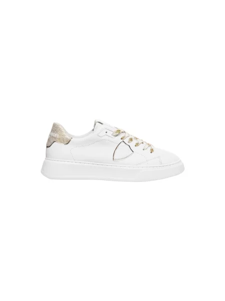 Sneakersy Philippe Model skórzane do tenisa białe