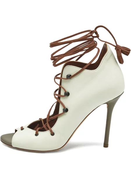 Кожени полуотворени обувки Malone Souliers с връзки