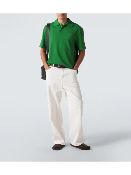 Tricou polo Loewe cu autograf verde