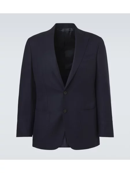 Sacou Thom Sweeney de lână albastru