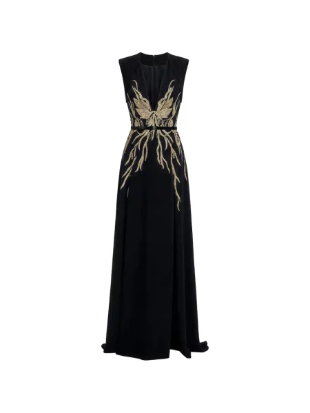 Rochie maxi Saiid Kobeisy de costum negru