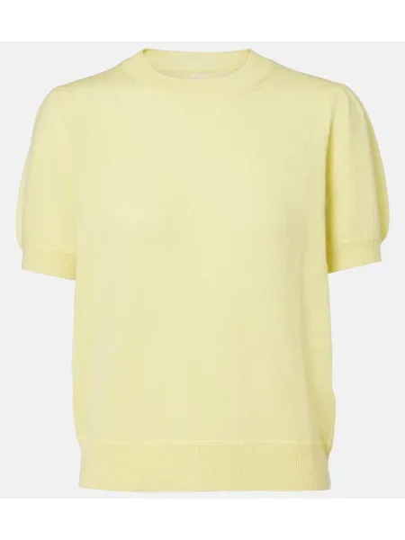 Pulover Jardin Des Orangers din cașmir galben