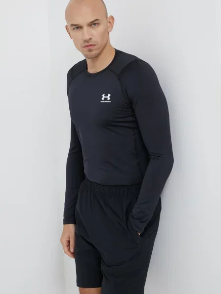 Majica dugih rukava Under Armour za muškarce crna