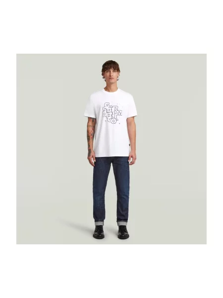 G-Star Raw T-shirt HD Print bijela