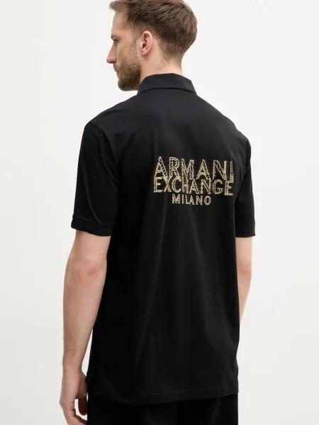 Armani Exchange polo czarna