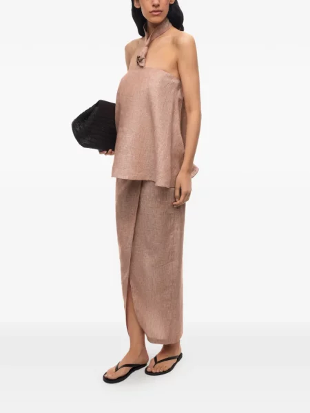 Top 12 Storeez cu gât halter roz