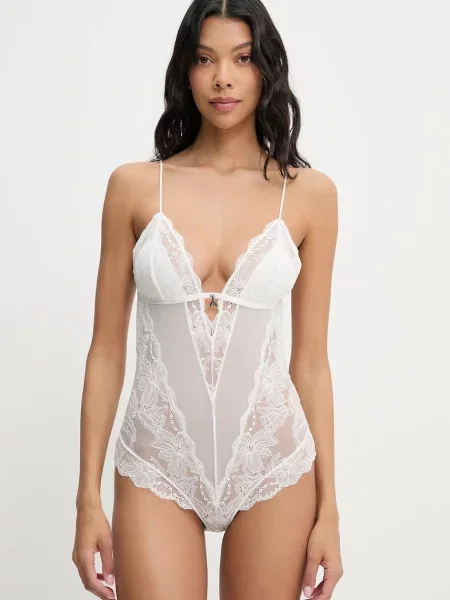 Patrizia Pepe body krajkové bílý